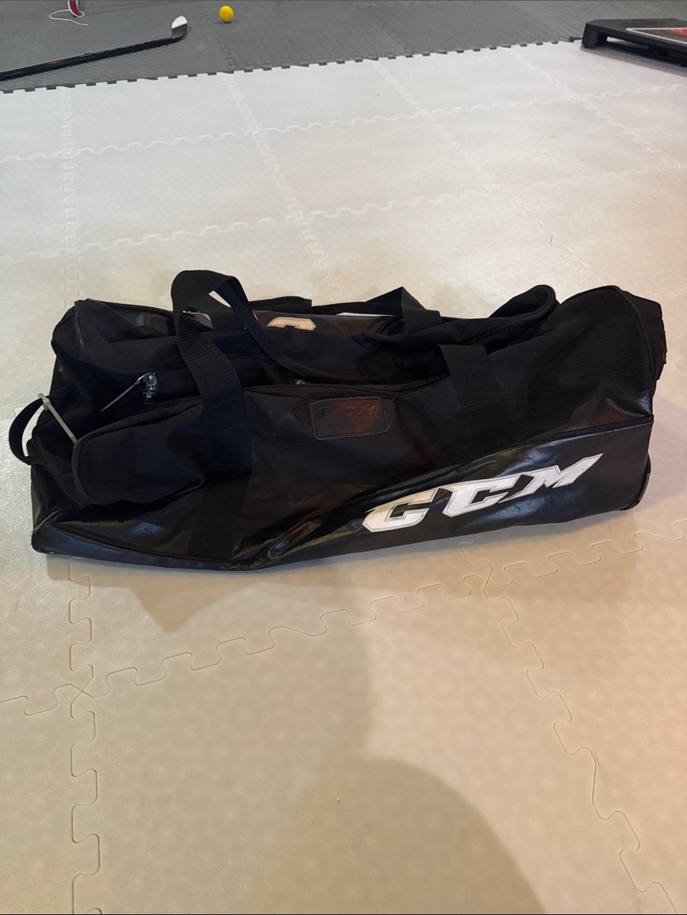 CCM Black and White Hockey Duffel Bag